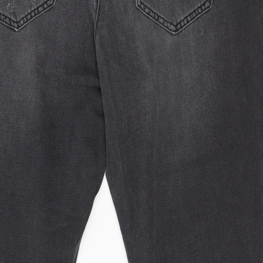 NEXT Womens Grey   Straight Jeans Size 16 L27.5 in