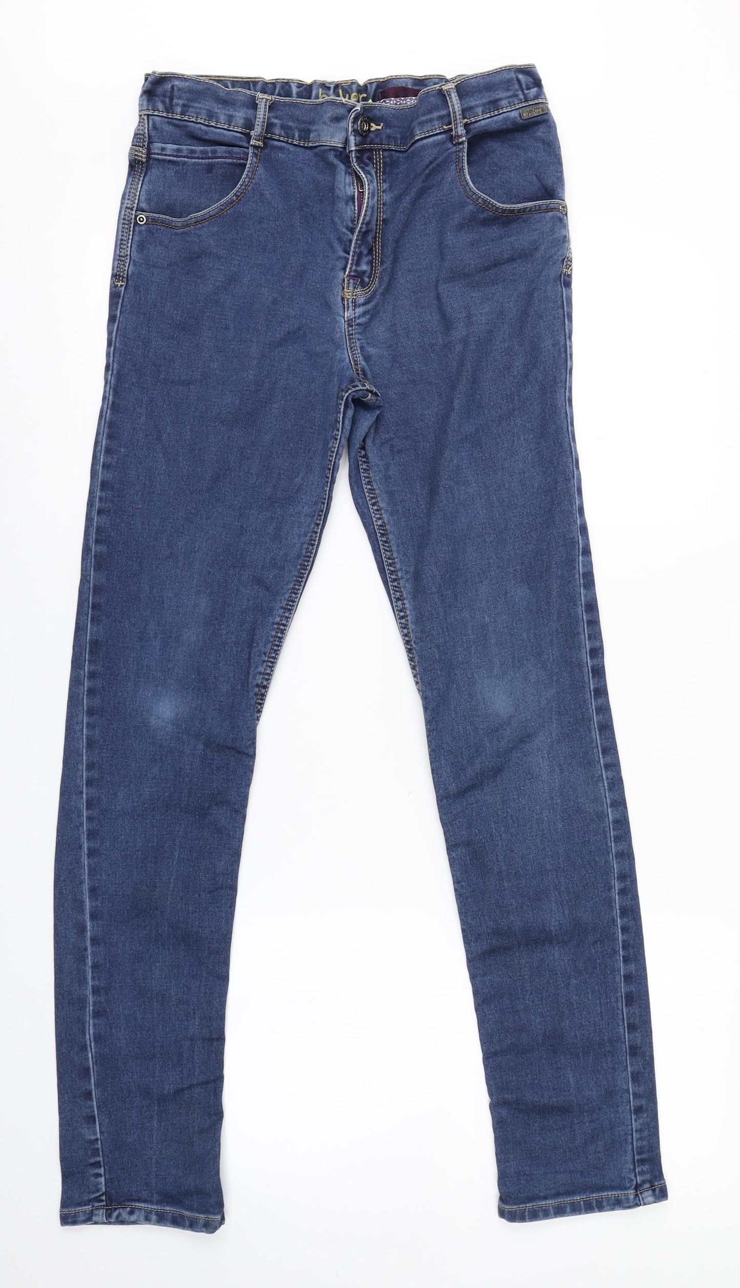 Ted Baker Boys Blue  Denim Skinny Jeans Size 14 Years - elasticated Waist