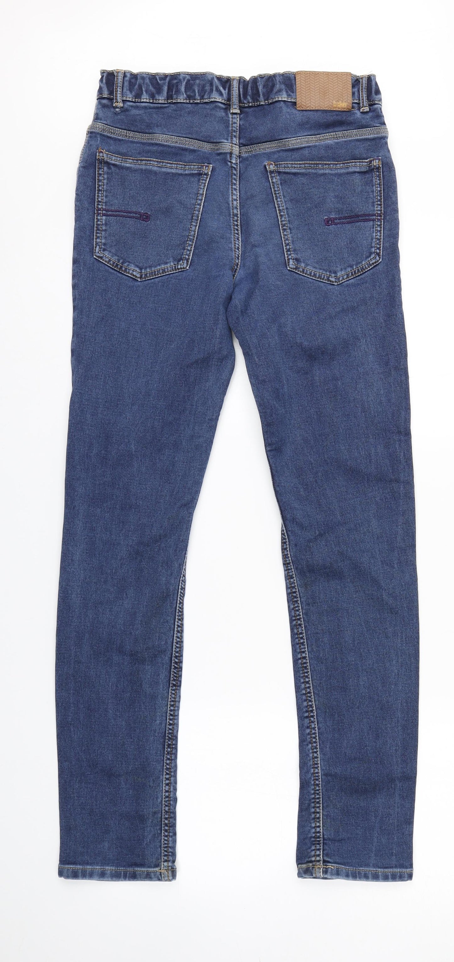 Ted Baker Boys Blue  Denim Skinny Jeans Size 14 Years - elasticated Waist