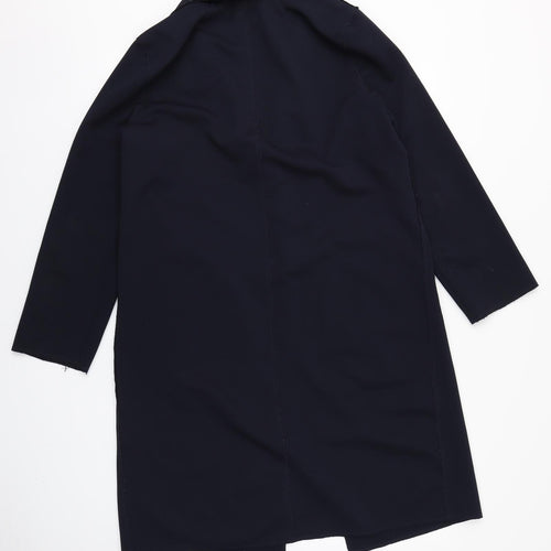 H&M Womens Blue   Overcoat Blazer Size 8