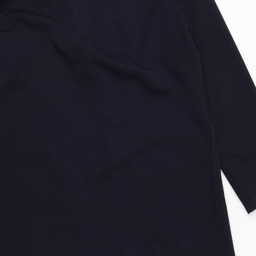 H&M Womens Blue   Overcoat Blazer Size 8