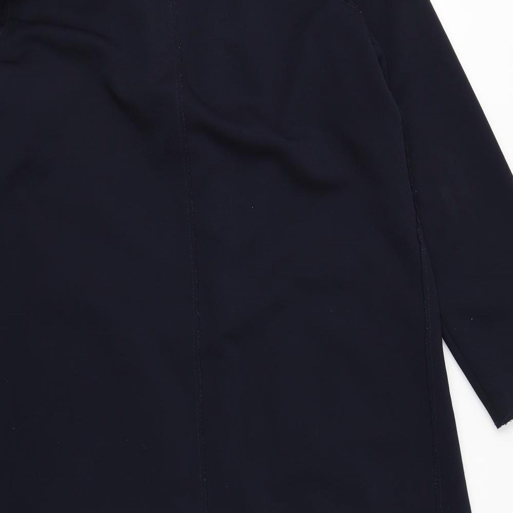 H&M Womens Blue   Overcoat Blazer Size 8