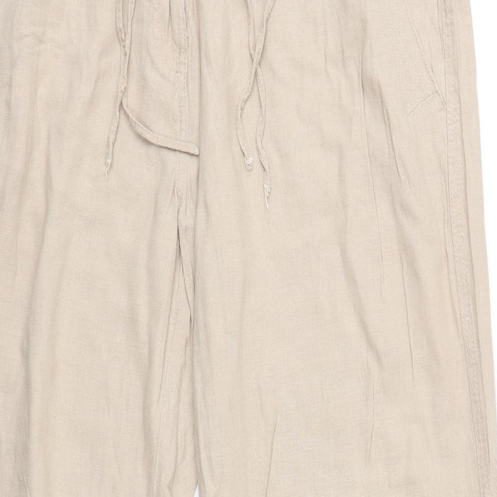 Parallel Womens Beige   Trousers  Size 16 L31 in