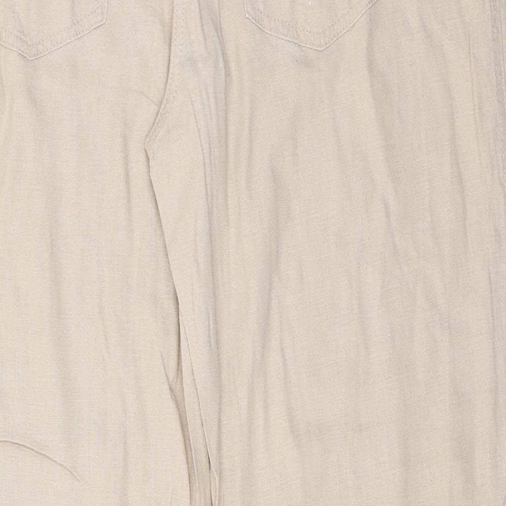 Parallel Womens Beige   Trousers  Size 16 L31 in
