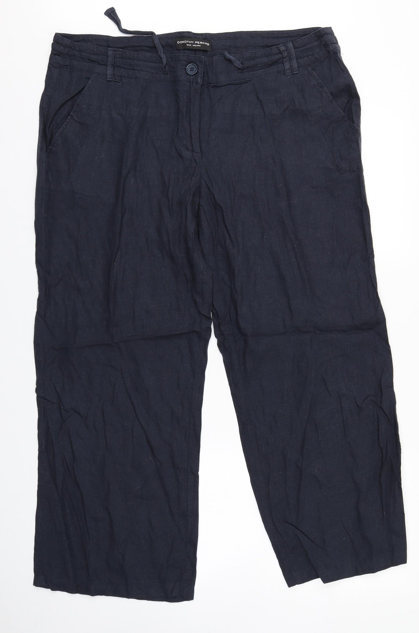 Dorothy Perkins Womens Blue   Trousers  Size 16 L25.5 in