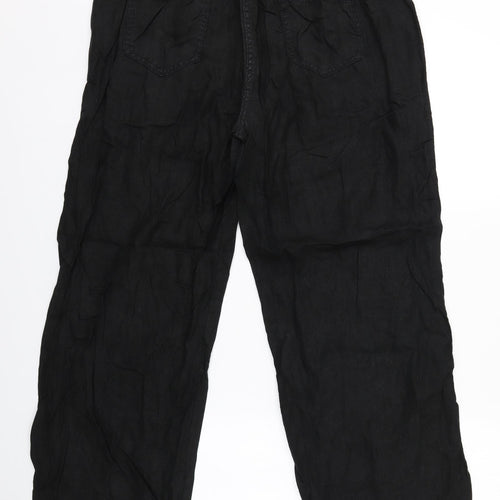 Marks and Spencer Womens Black   Trousers  Size 16 L28 in