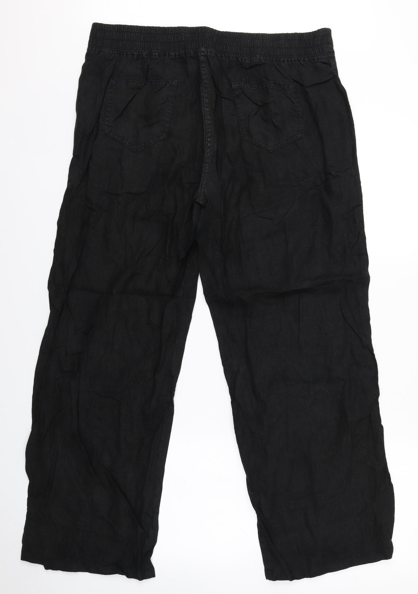 Marks and Spencer Womens Black   Trousers  Size 16 L28 in