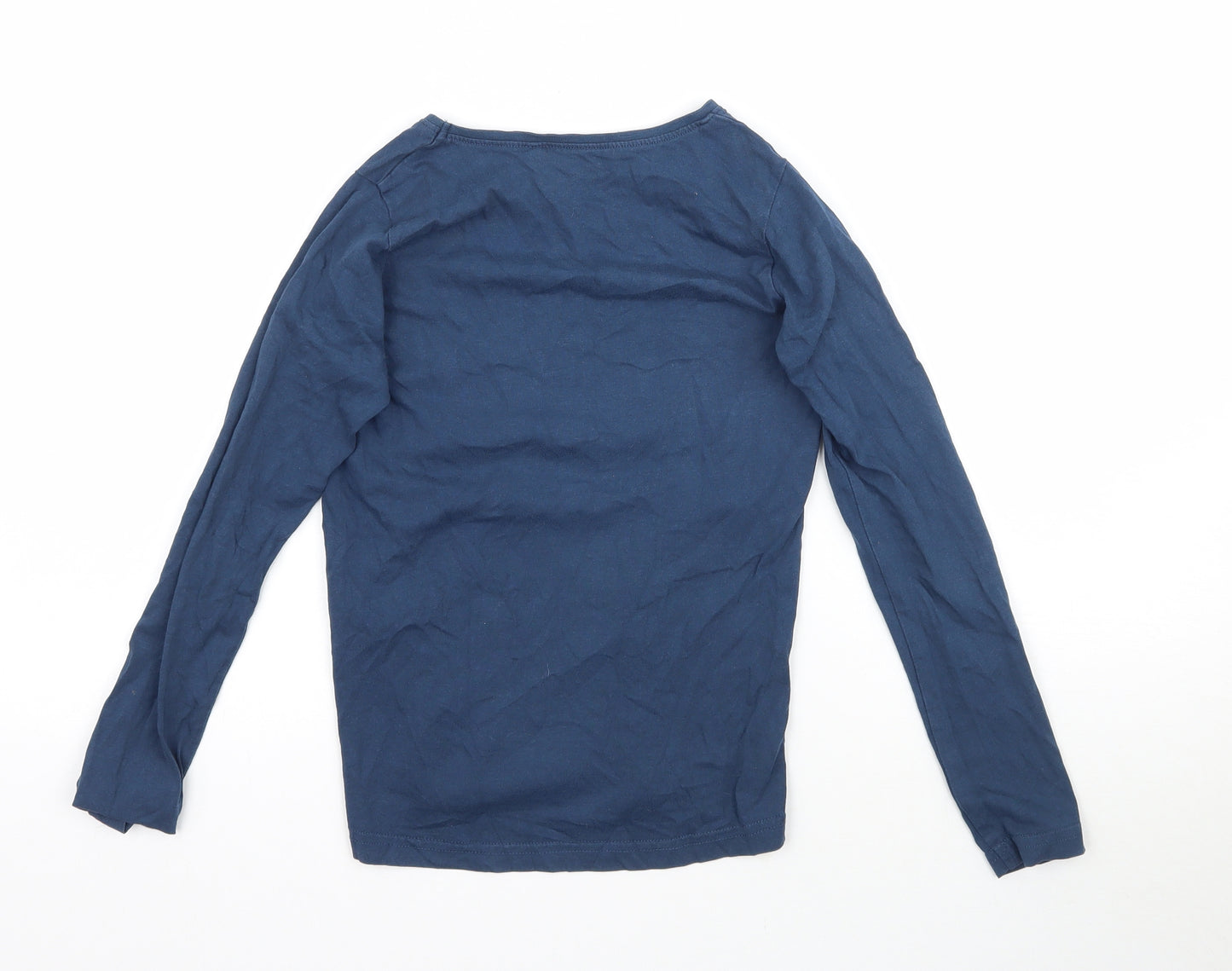 name it Girls Blue   Basic T-Shirt Size 9-10 Years