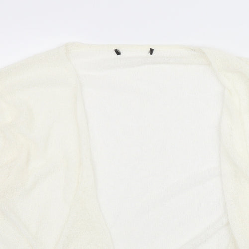 Preworn Womens Ivory   Cardigan Jumper Size L  - Waterfall