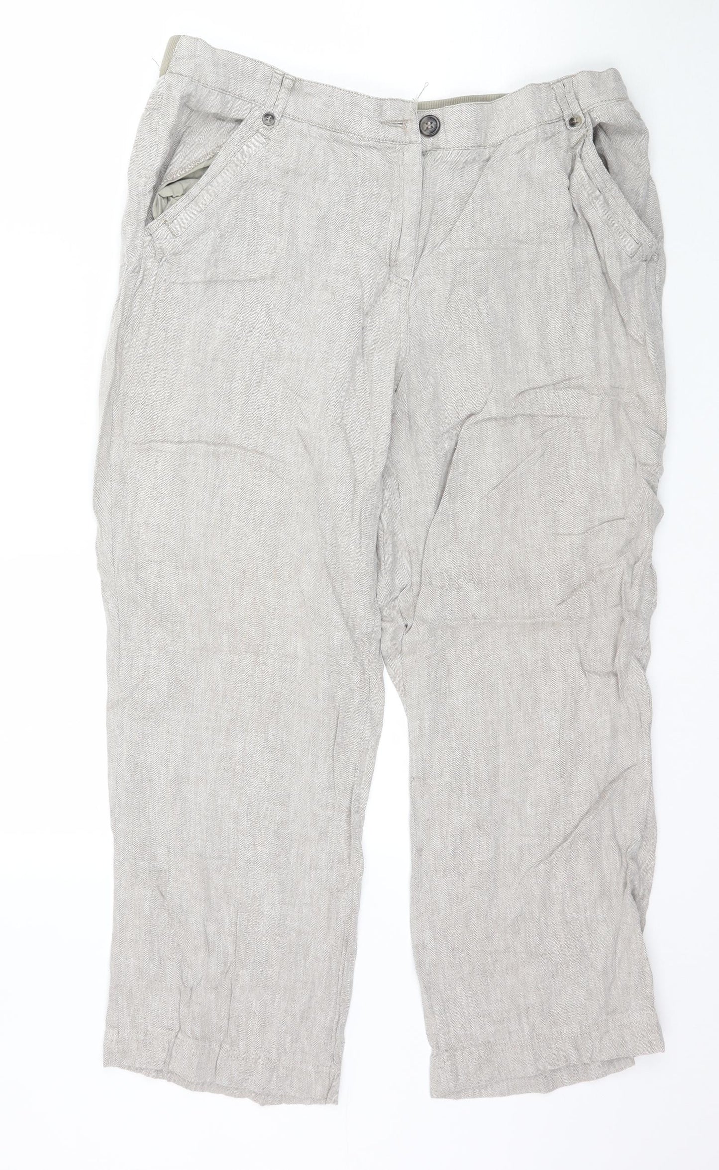 Maine Womens Beige   Trousers  Size 16 L26 in