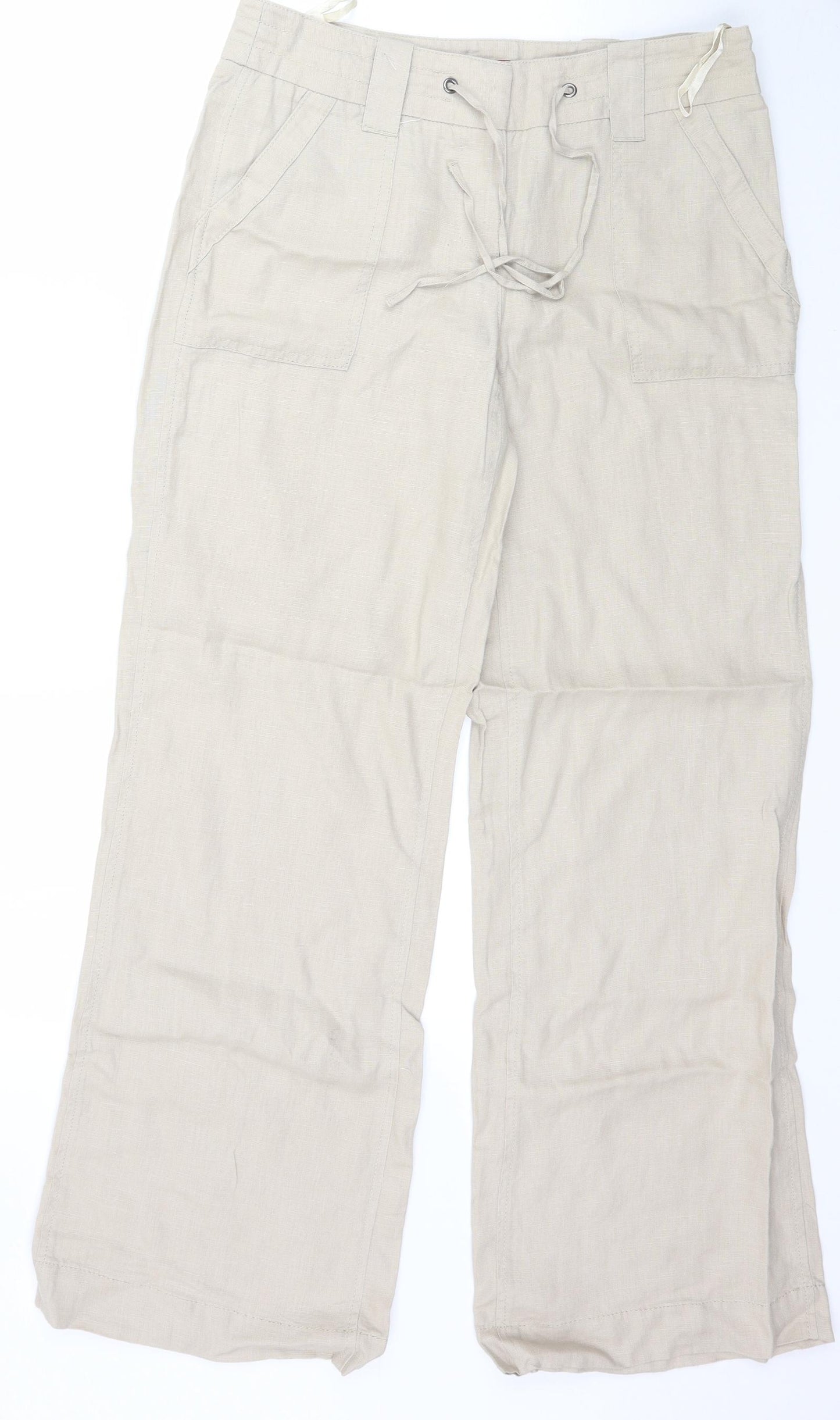 Monsoon Womens Beige   Trousers  Size 8 L30 in