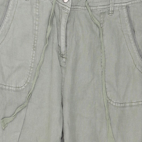 Dorothy Perkins Womens Green   Capri Trousers Size 14 L21 in