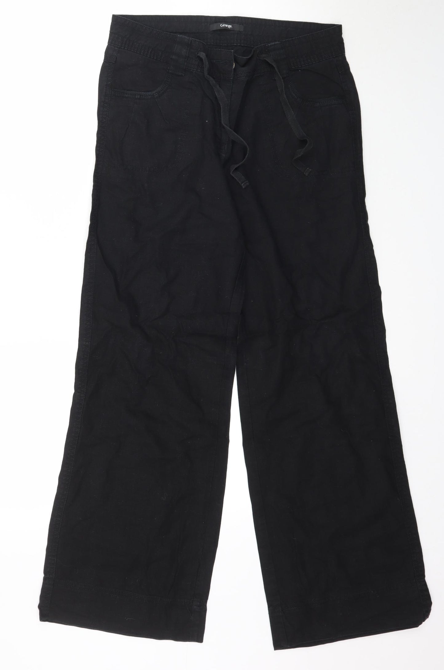 George Womens Black   Trousers  Size 10 L30 in