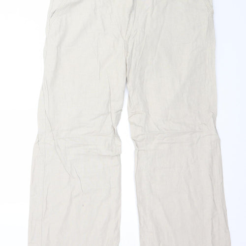 Marks and Spencer Womens Beige   Trousers  Size 10 L29 in