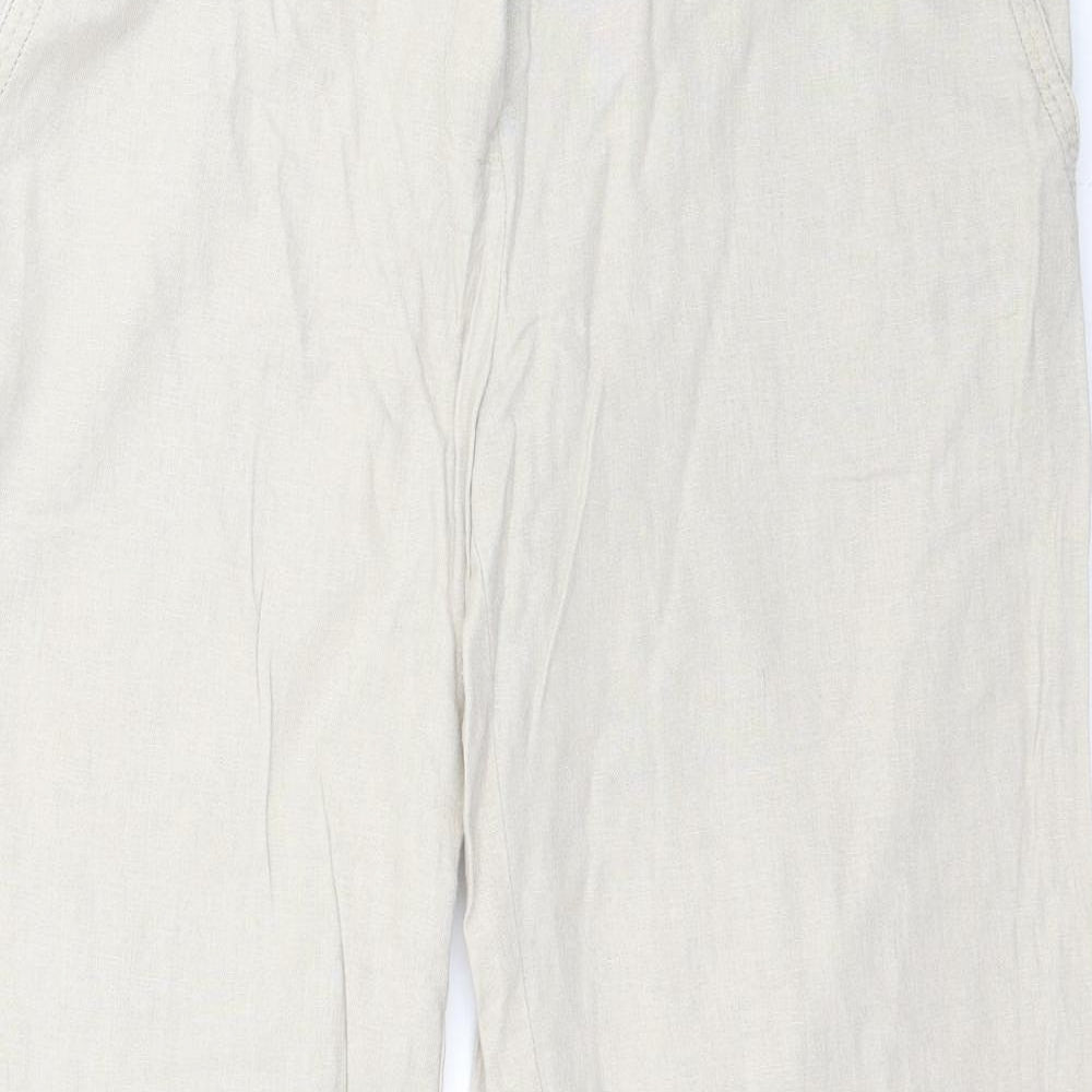 Marks and Spencer Womens Beige   Trousers  Size 10 L29 in