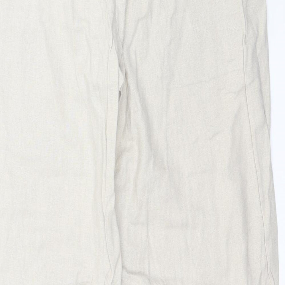 Marks and Spencer Womens Beige   Trousers  Size 10 L29 in