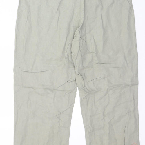Affinites Womens Gold   Capri Trousers Size 14 L24 in