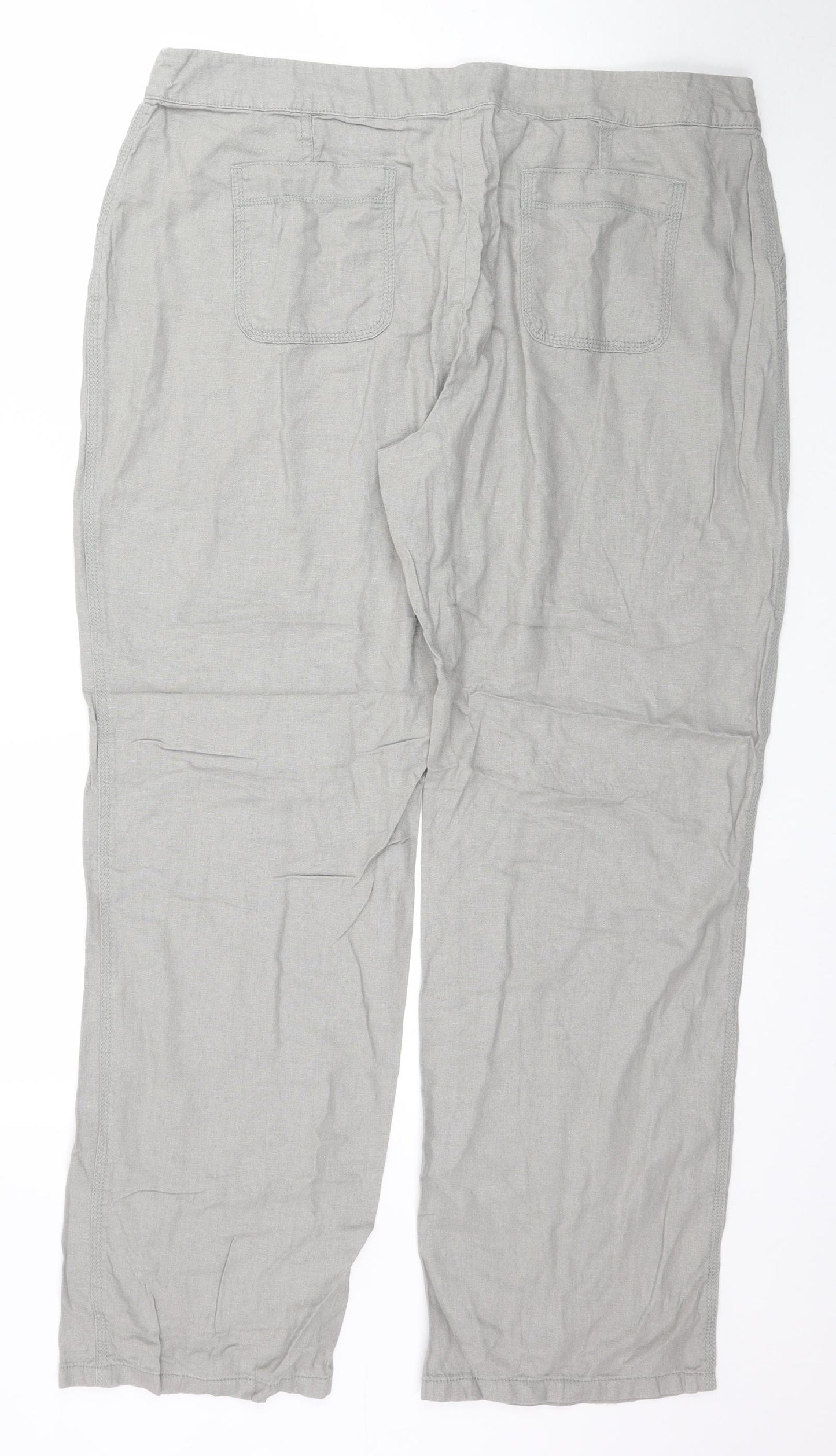 Papaya Womens Grey   Trousers  Size 18 L31 in
