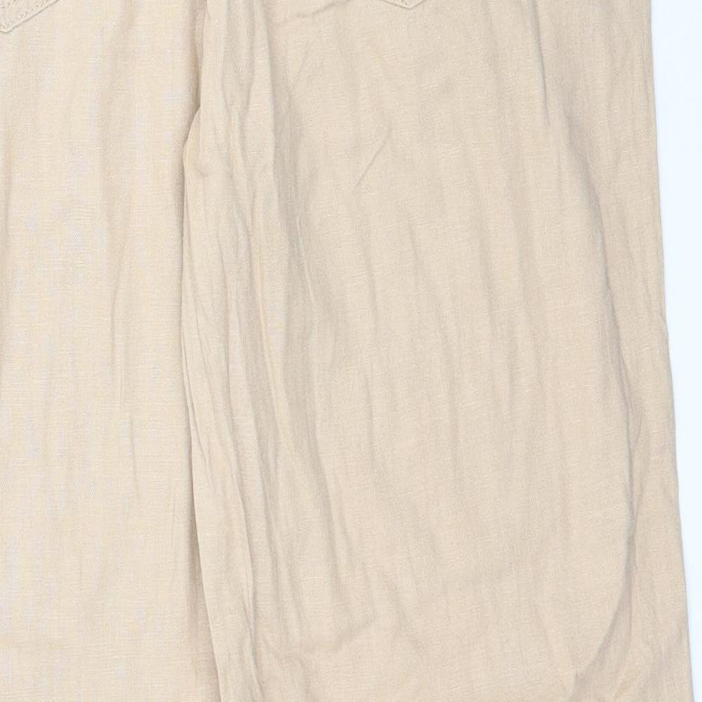 NEXT Womens Beige   Trousers  Size 16 L30 in
