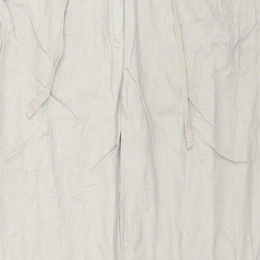Papaya Womens Beige   Trousers  Size 14 L30 in