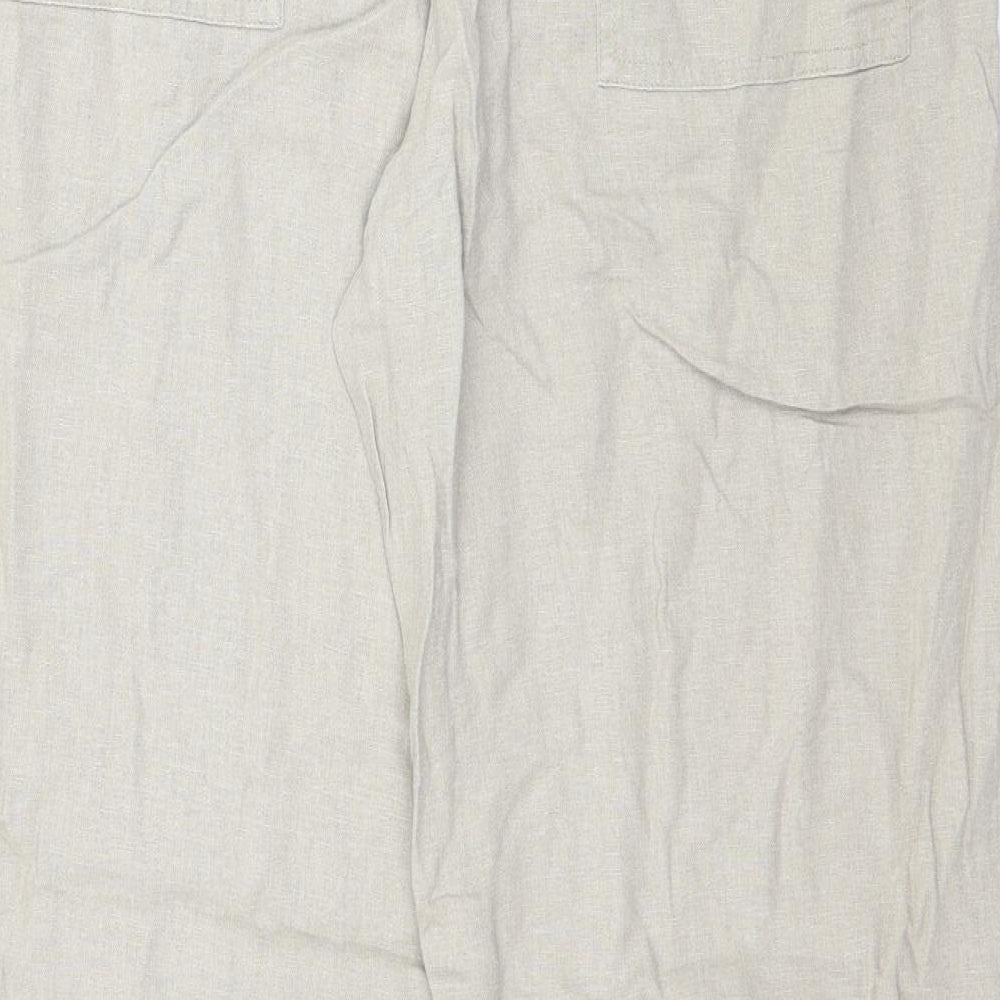 Papaya Womens Beige   Trousers  Size 14 L30 in