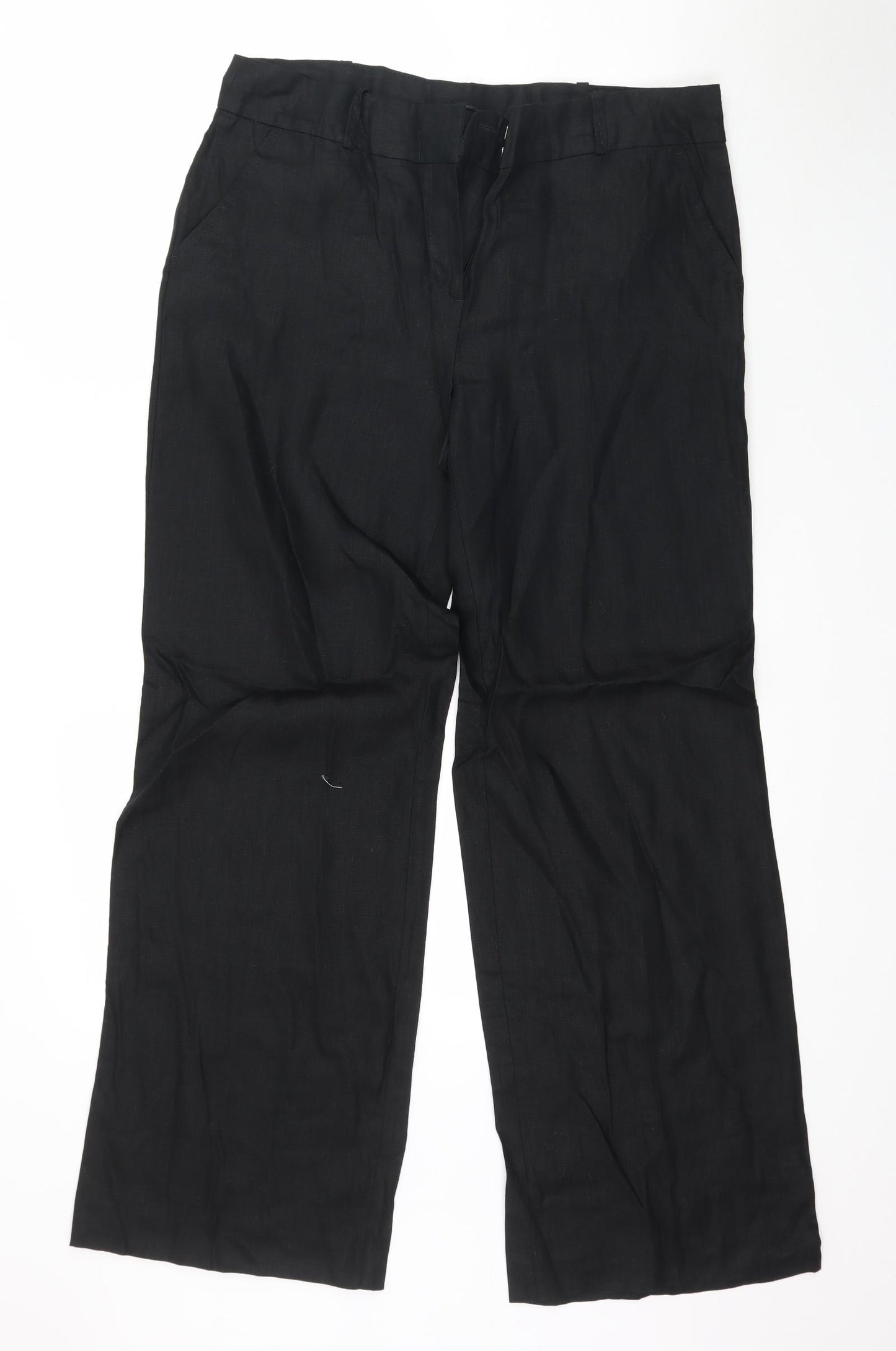 TU Womens Black   Trousers  Size 14 L30 in