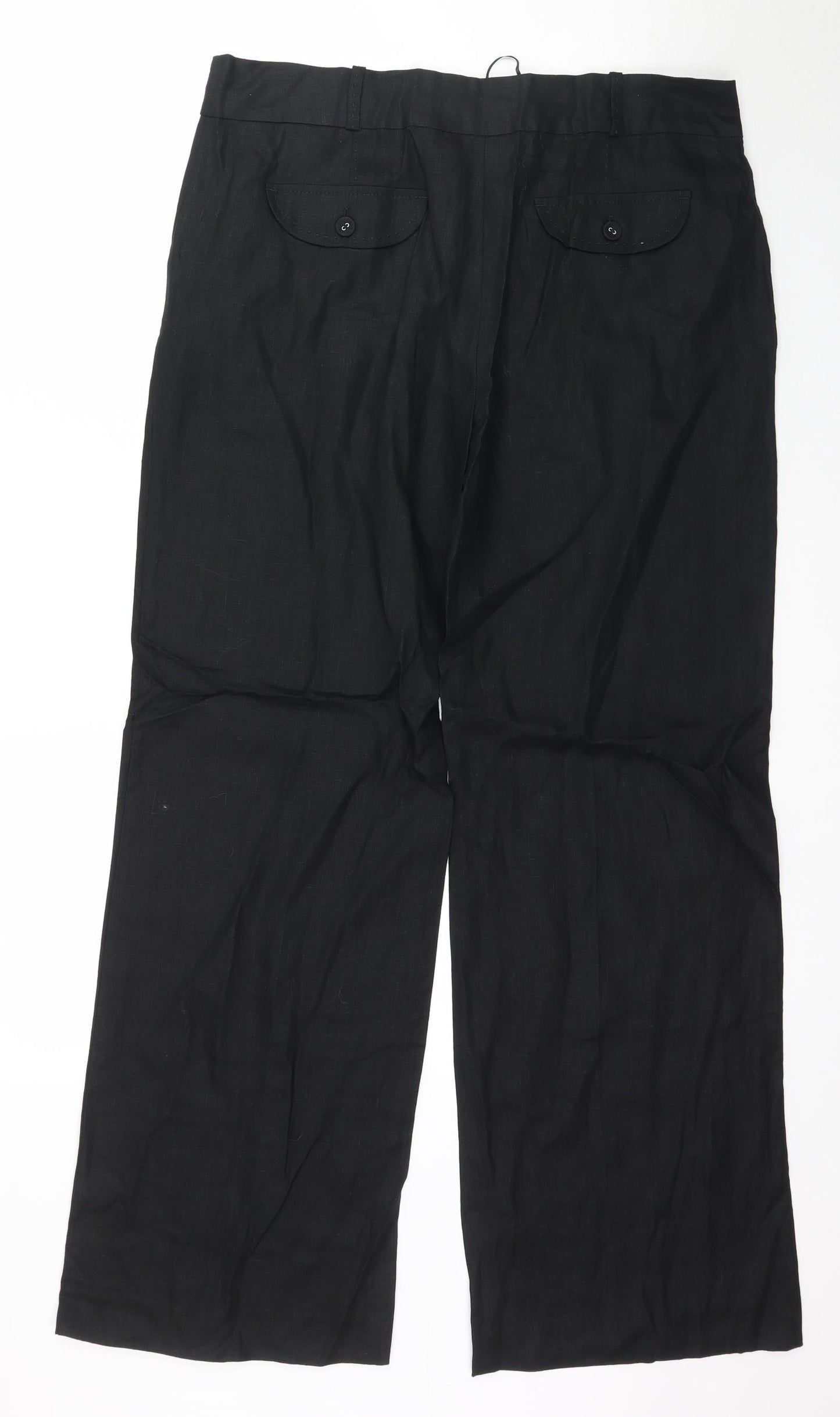 TU Womens Black   Trousers  Size 14 L30 in
