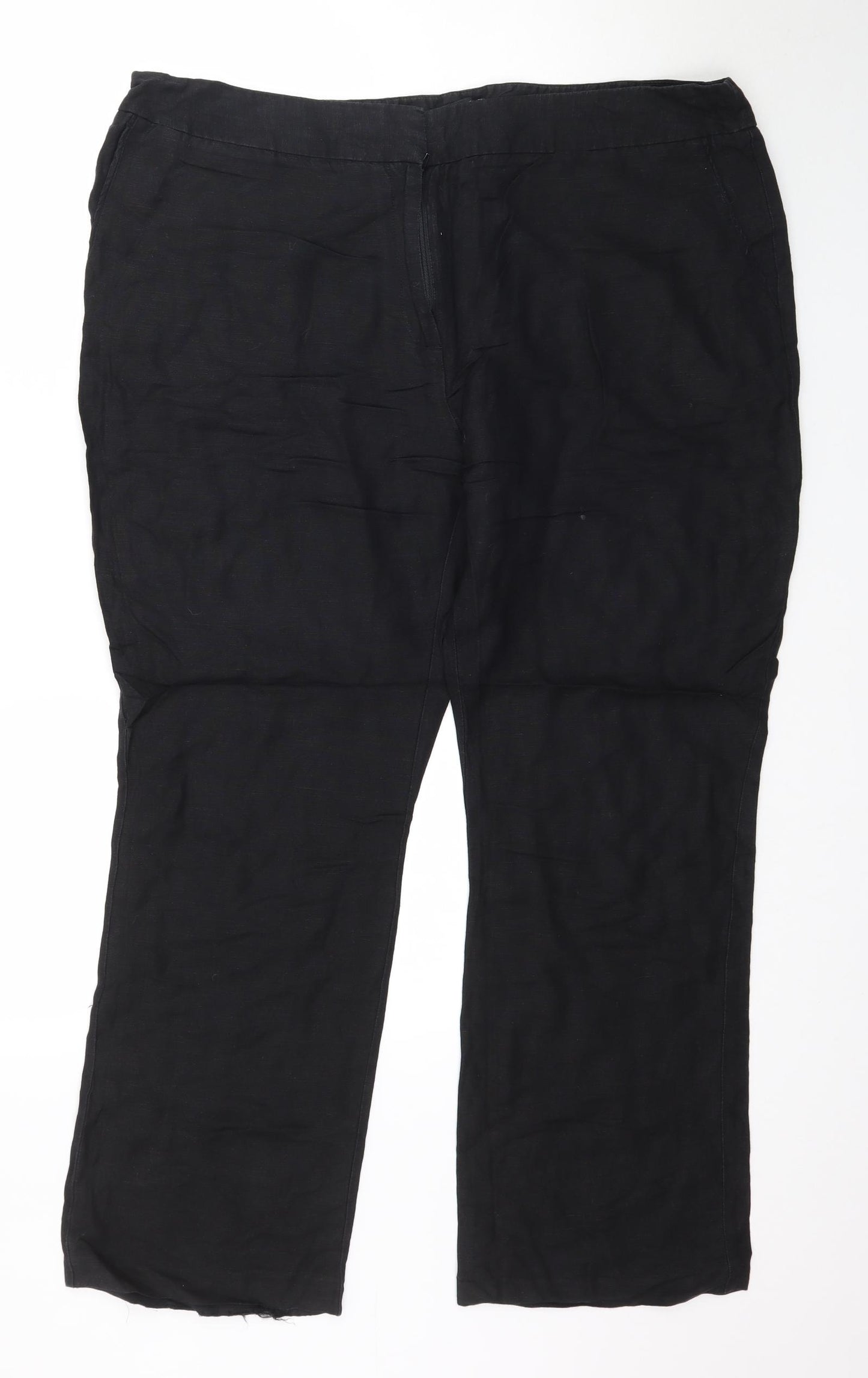 Papaya Womens Black   Trousers  Size 20 L29 in