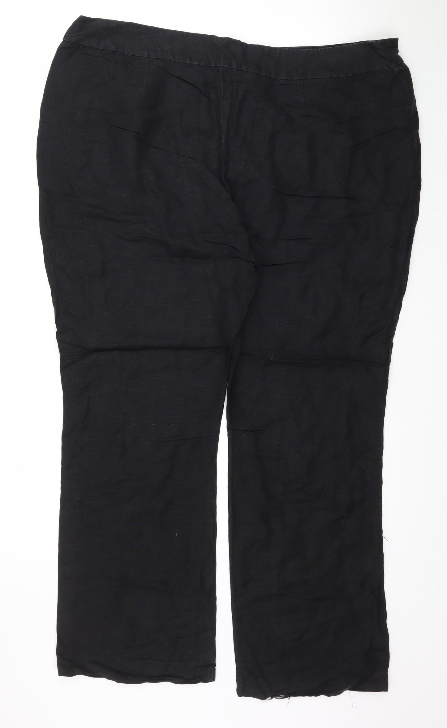 Papaya Womens Black   Trousers  Size 20 L29 in