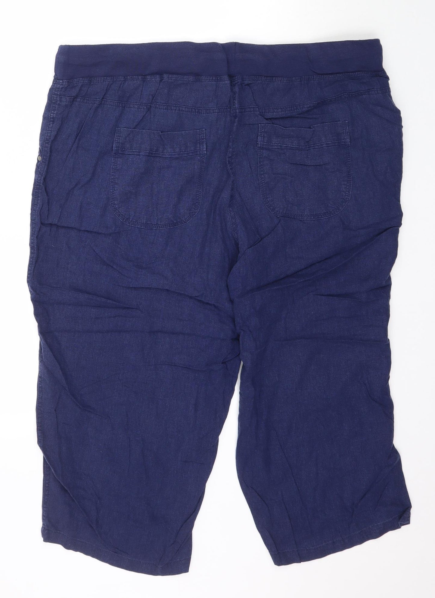Preworn Womens Blue   Capri Trousers Size 20 L21 in