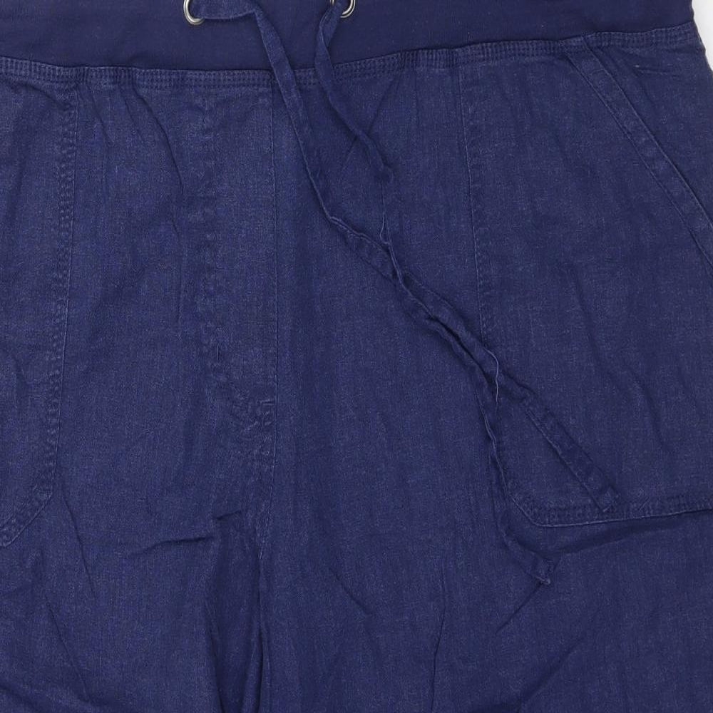Preworn Womens Blue   Capri Trousers Size 20 L21 in