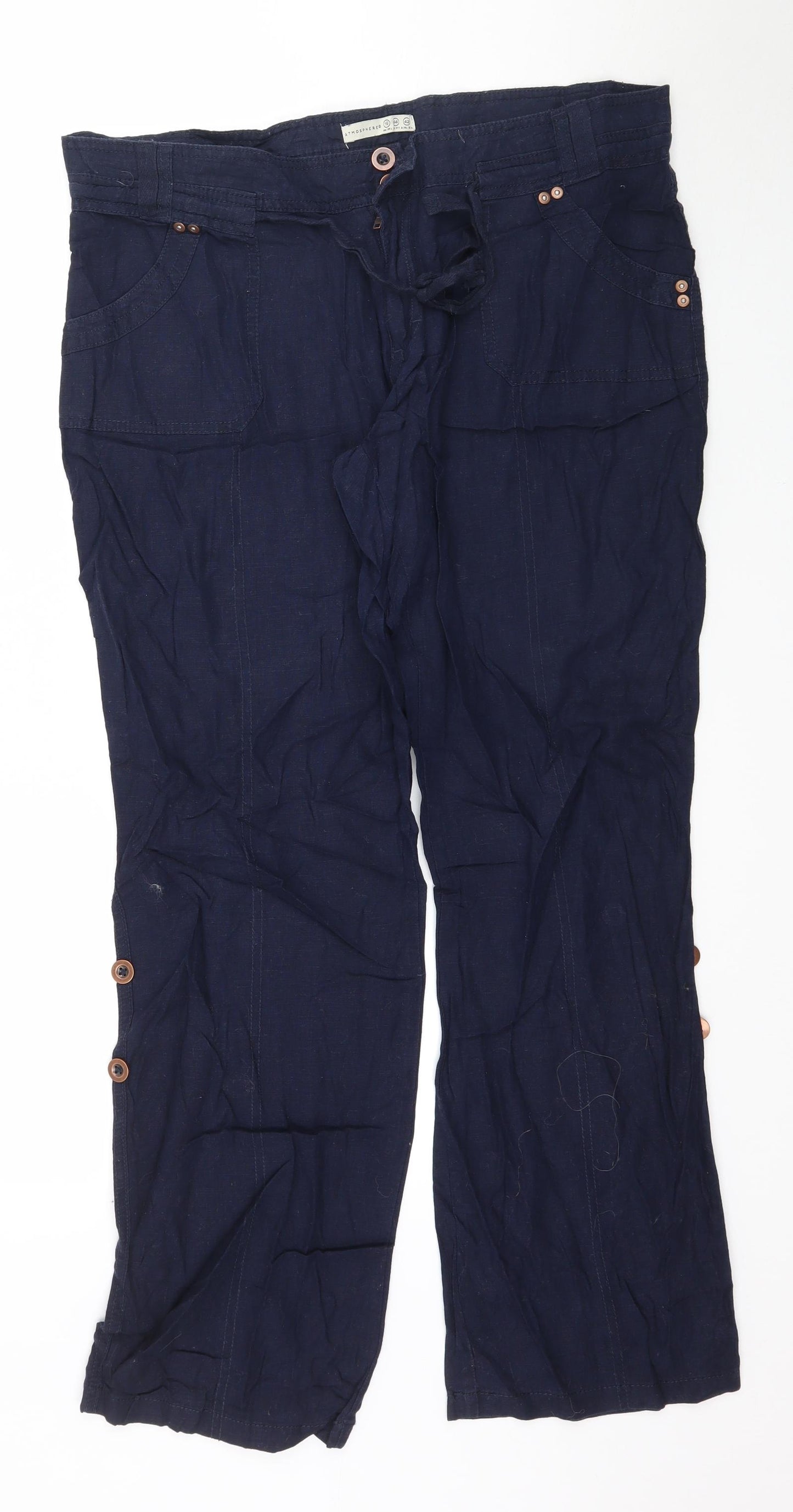 Atmosphere Womens Blue   Trousers  Size 16 L32 in