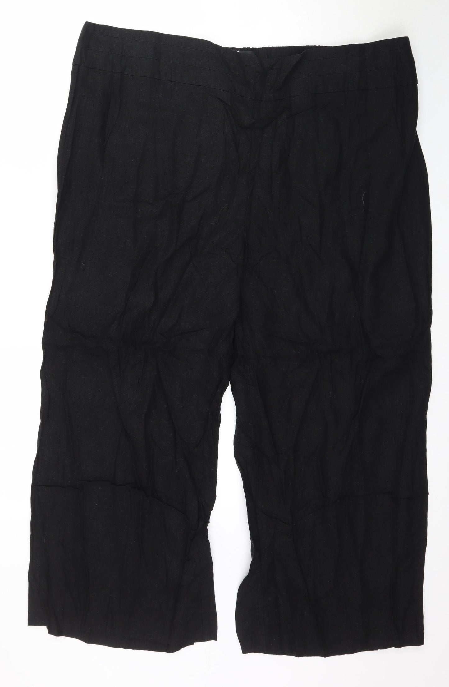 Preworn Womens Black   Capri Trousers Size 28 L26 in