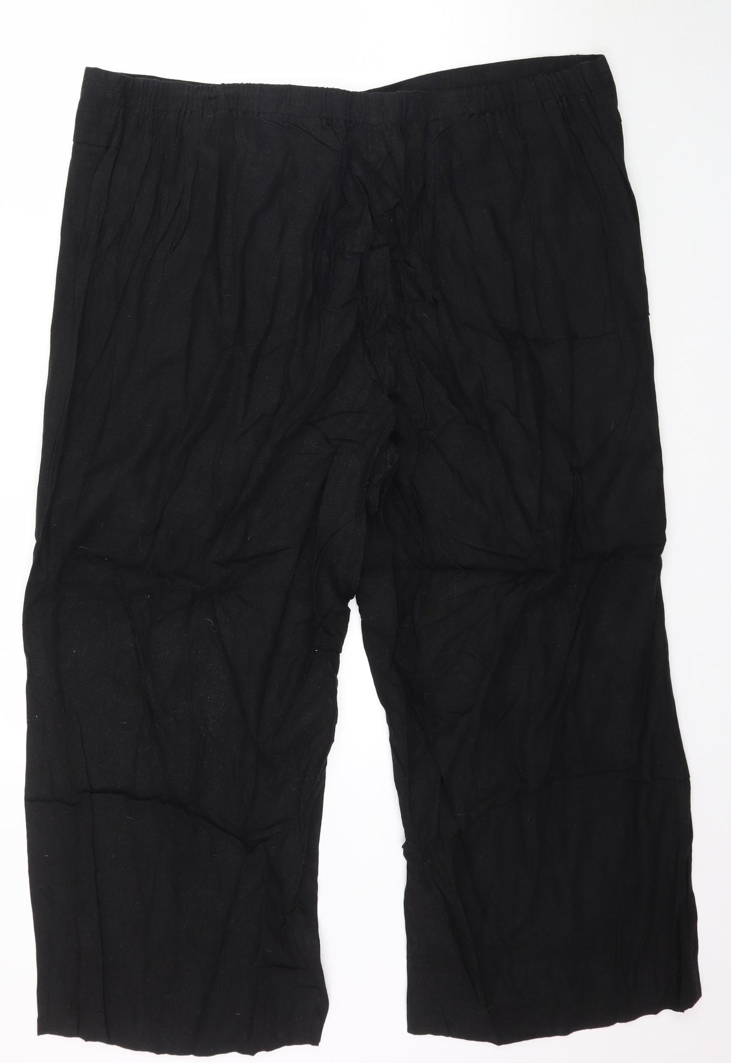 Preworn Womens Black   Capri Trousers Size 28 L26 in