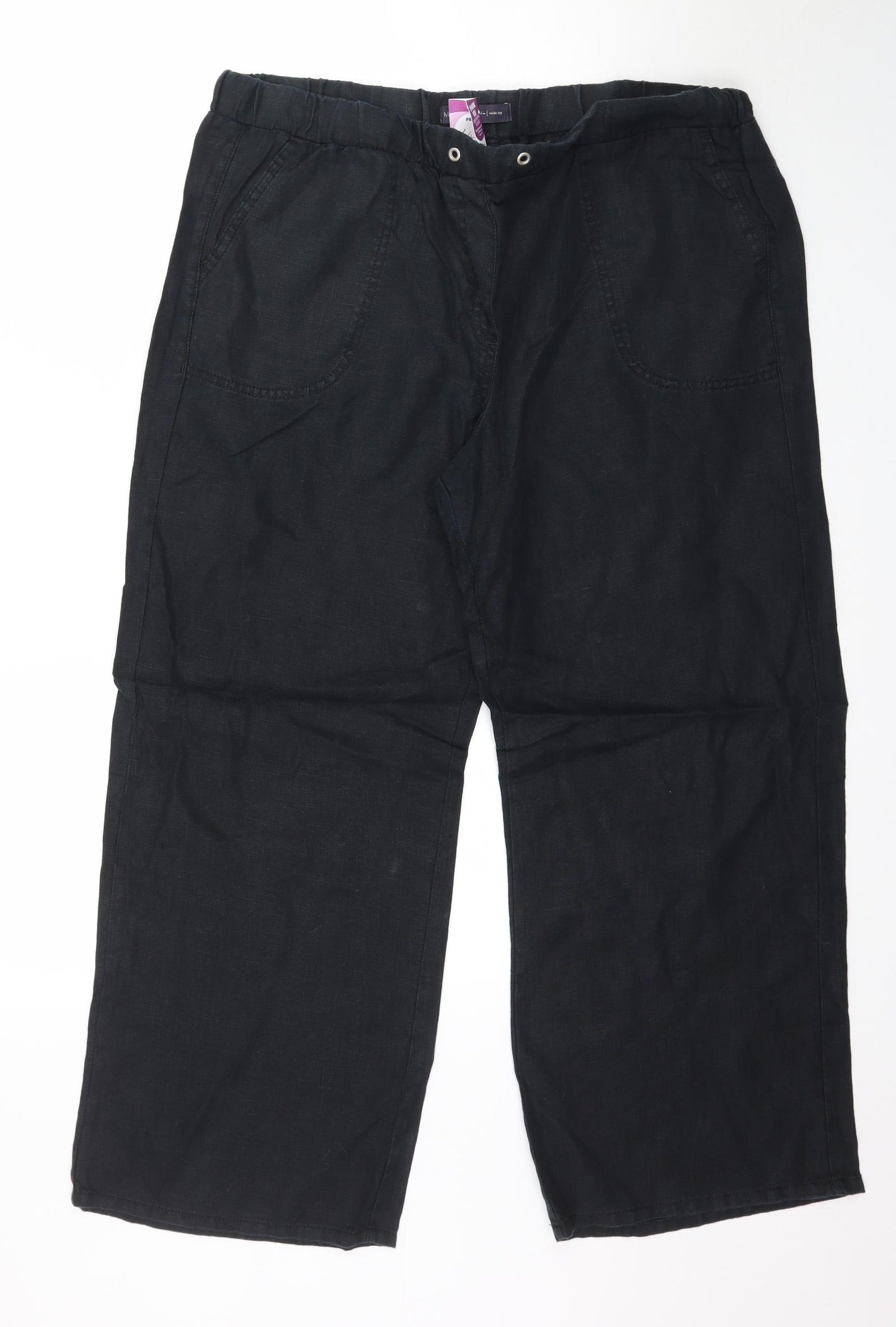 Marks and Spencer Womens Black   Trousers  Size 16 L28 in