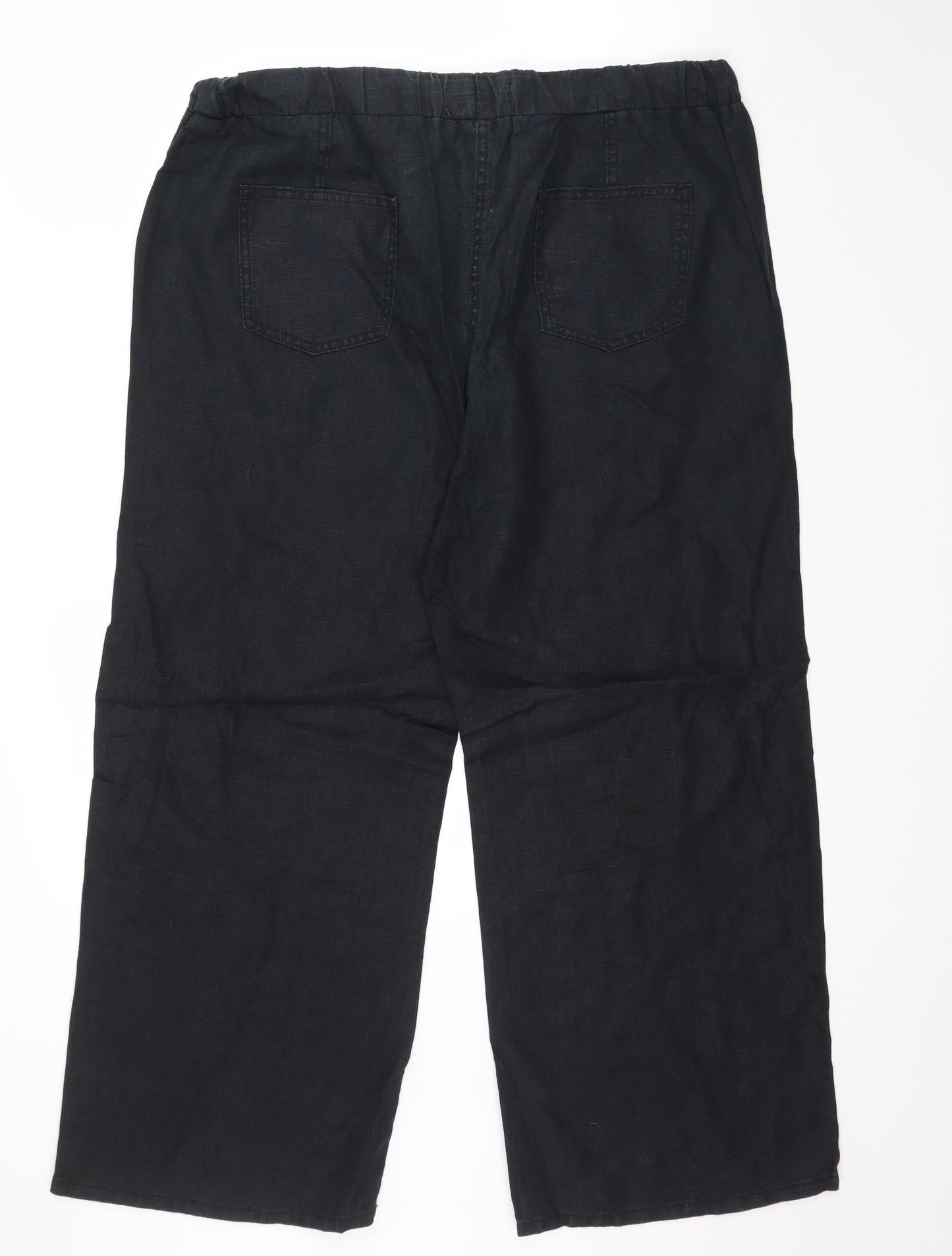 Marks and Spencer Womens Black   Trousers  Size 16 L28 in