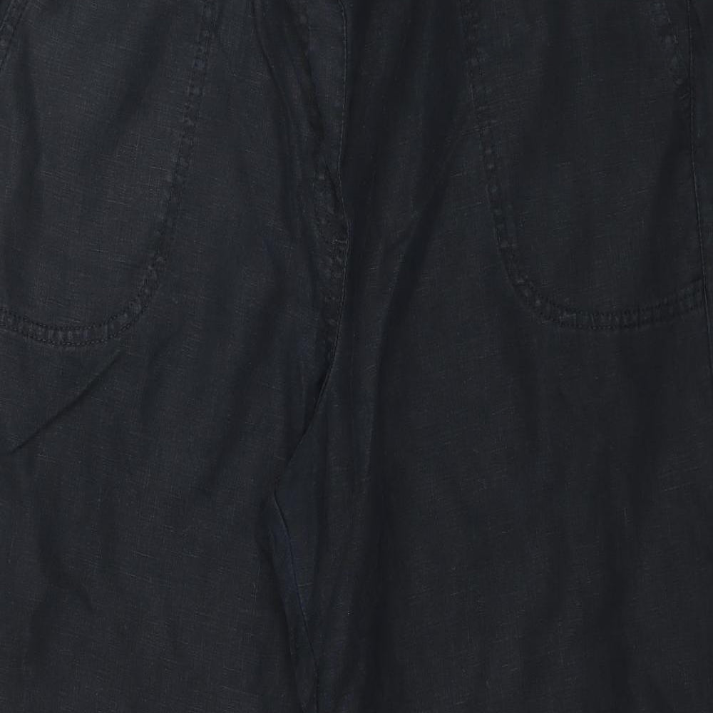 Marks and Spencer Womens Black   Trousers  Size 16 L28 in