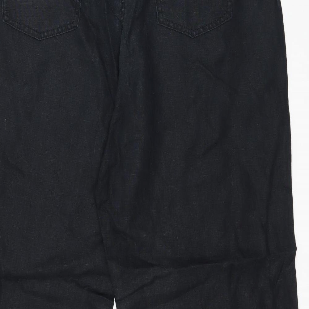 Marks and Spencer Womens Black   Trousers  Size 16 L28 in