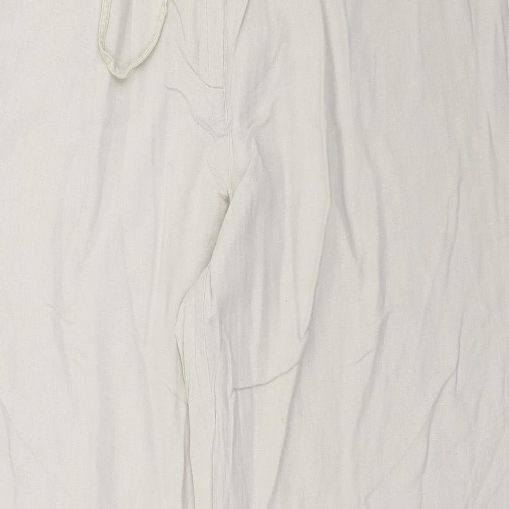 Joie de Vivre Womens Beige   Trousers  Size 14 L31 in