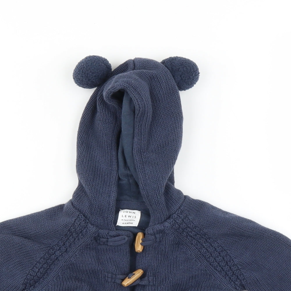 John Lewis Baby Blue   Cardigan Jumper Size 6-9 Months