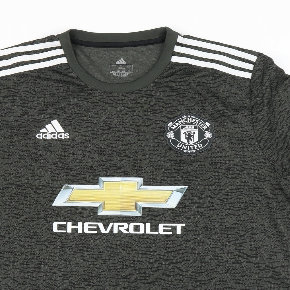 Manchester United Mens Green    T-Shirt Size XL  - cavani