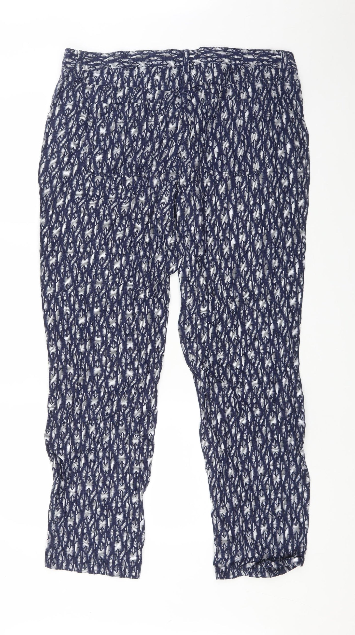 NEXT Womens Multicoloured Argyle/Diamond  Trousers  Size 16 L30 in