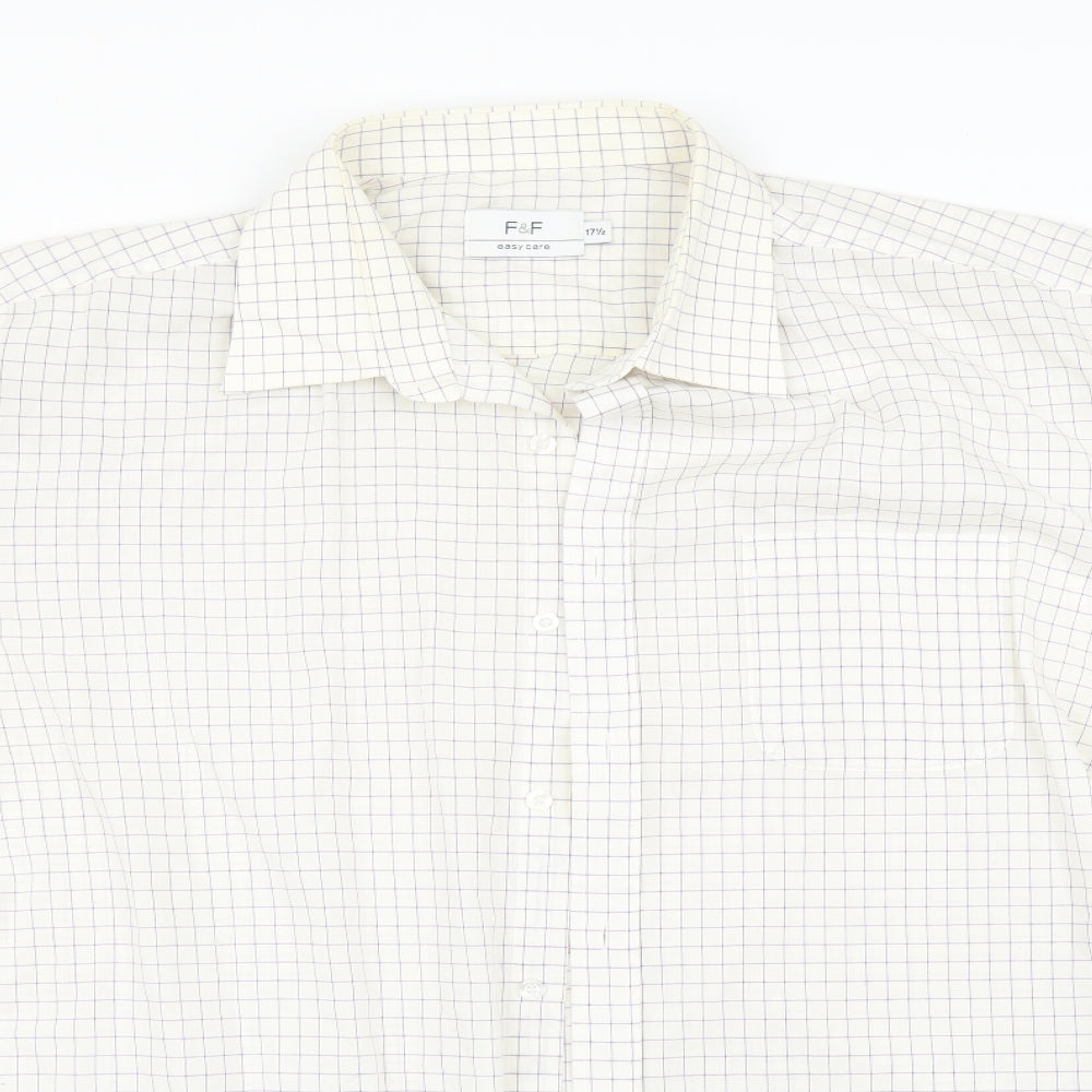 F&F Mens Multicoloured Check   Button-Up Size 2XL