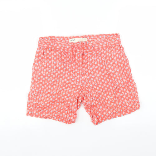 MNext Womens Pink Floral  Cut-Off Shorts Size 8