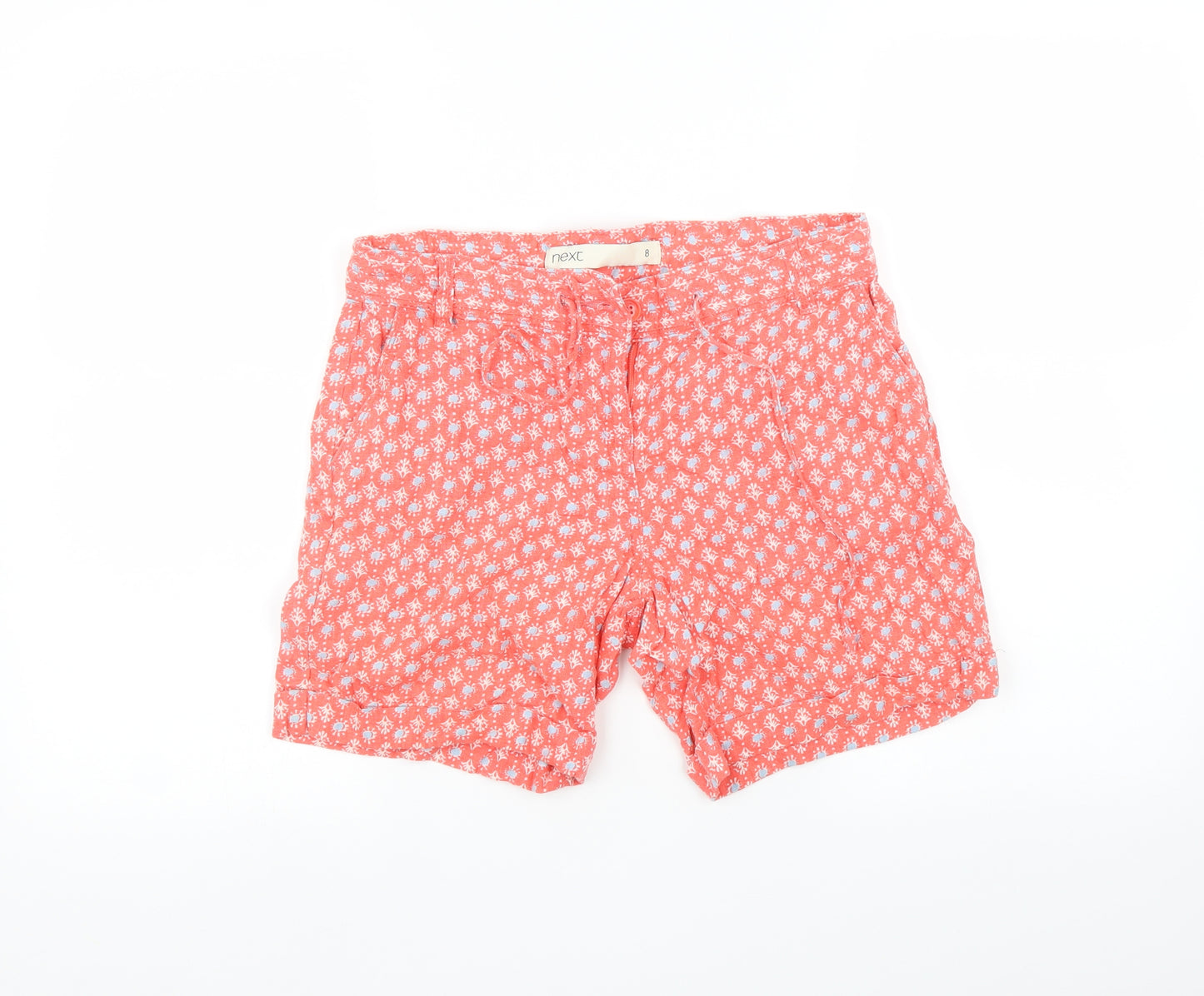 MNext Womens Pink Floral  Cut-Off Shorts Size 8