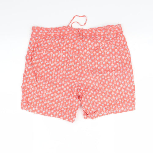 MNext Womens Pink Floral  Cut-Off Shorts Size 8