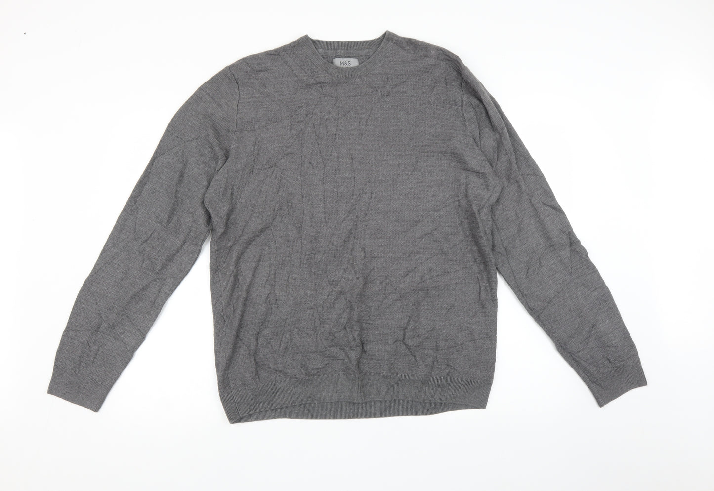 Marks and Spencer Mens Grey   Pullover Sweatshirt Size XL