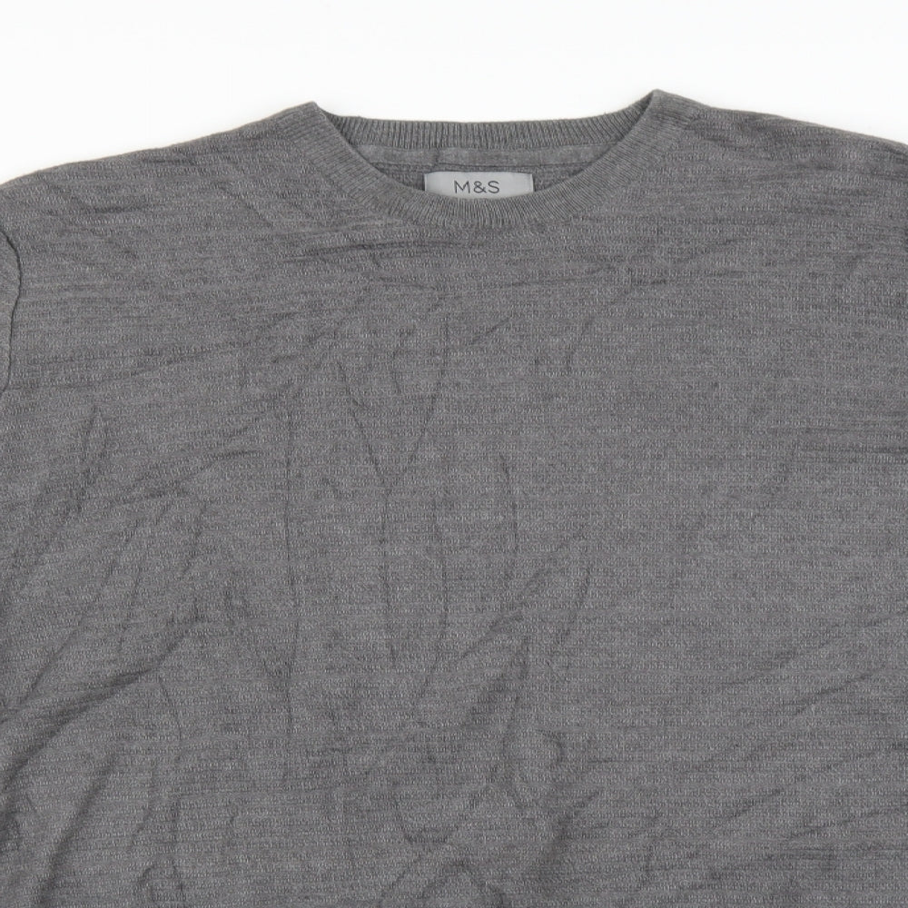 Marks and Spencer Mens Grey   Pullover Sweatshirt Size XL
