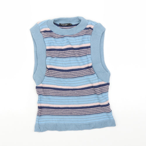 Nasty Gal Womens Multicoloured Striped  Pullover Jumper Size M