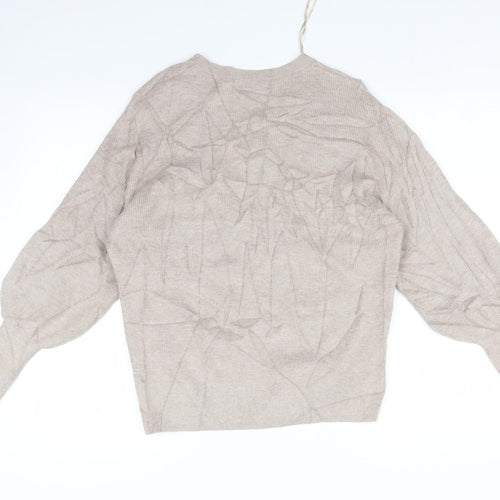 Marks and Spencer Womens Beige   Pullover Jumper Size S